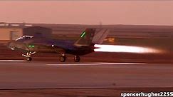 F-35 Dusk to Dark Launch INSANE AFTERBURNERS!