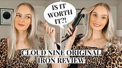 CLOUD NINE ORIGINAL IRON REVIEW + HOW I CURL MY HAIR | Emily Louise