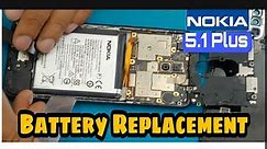 Nokia 5.1 Plus Battery Replacement with easy method 2021