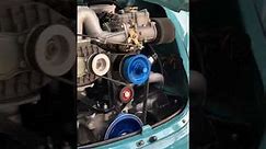 VW Beetle supercharged idle runing engine
