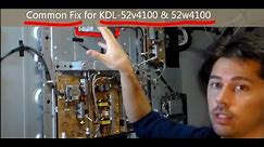 Easy Common Fix for Sony TVs KDL- Red light blinking