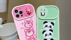 Bafokrim Super Cute!Kawaii for iPhone 13 Pro Max Case,Cute Cartoon Panda Pattern with Camera Lens Protector for Girl Women (Panda for iPhone 13 Pro Max)