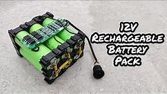 How To Make A 12V Rechargeable Battery Pack Using 18650 Battery & 3s BMS.