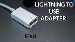 iPad Lightning to USB Camera Adapter Review!