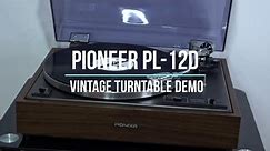 Pioneer PL-12D Vintage Turntable Demo Playing The Teskey Brothers - I'm Leaving
