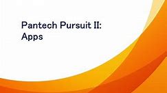 Pantech Pursuit II: Apps