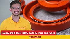 Rotary shaft seals I How do they work and types I Tameson