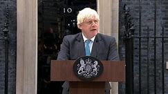 Outgoing U.K. PM Boris Johnson leaves office as Liz Truss takes over