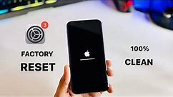 How to reset any iPhone || Factory Reset any iPhone 🔥
