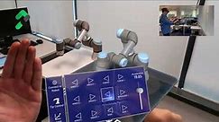 A robotic arm's digital twin created by rinf.tech R&D Division