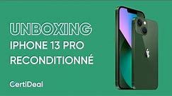 Unboxing iPhone 13 Pro reconditionné par CertiDeal