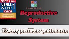 USMLE Step 1|Estrogen/Progesterone|Physiology from First Aid|Reproductive system|FCPS|Urdu/Hindi
