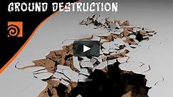 Houdini Ground Destruction ( Hip File )