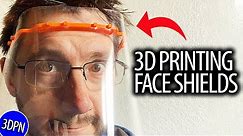 3D Printing Face Shields and YOU CAN TOO!