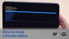 Tech Tips: How to reset a frozen tablet.