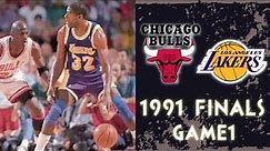 1991 FINALS BULLS vs LAKERS GAME1 | NBa Full Game