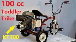 100cc Toddler Trike Build - Yamaha KT100 On Radio Flyer Toddler Tricycle