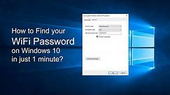 How to find WiFi Password on Windows 10 (2021)