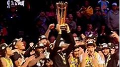 RAISING UP THE CUP TROPHY! CHAMPS! 🏆💜💛 | Lakers All Day Everyday