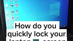 How do you quickly lock🔐 your laptop💻screen..#viral #videos 🎥🎥#reel #viralvideo #viralreel #computer #tips 💡💡#tricks #music #ad #newtimes #keyboards #motivation #beauty ❤✨😍#fifa #movietime #viral #1MillionChallenge #people #family #programming #excel #word #world #covid #c #website #WWE #www #funnyanimals .. #computerrepair | Computer knowledge with Talib Shigri
