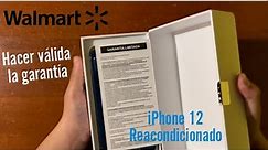 Aplicar garantía de Walmart en iPhone reacondicionado + unboxing de iPhone 12