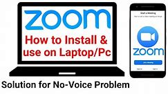 How to Install & Use Zoom Cloud Meeting App on PC || Laptop