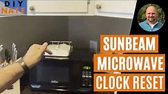 How to Reset Your Sunbeam Microwave Clock! Change the Clock Time on Microwave Oven - by DIYNate