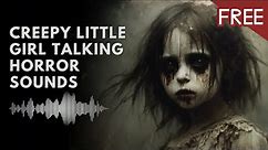 Creepy Little Ghost Girl Saying "Come Play With Me" | Scary Voice Sound Effect