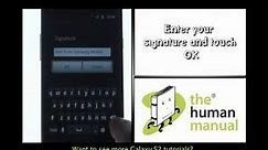 Email signature | Samsung Galaxy S2 | The Human Manual