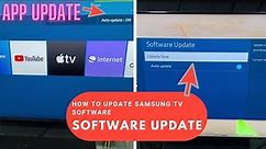 How to update software of Samsung Smart TV⚡How to update app software version in Samsung Smart TV