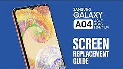 Samsung Galaxy A04 LCD Touch Screen Replacement | A04s | A04e | M04 | F04