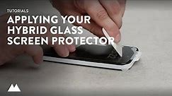 How to apply your Mous Hybrid Glass Screen Protector – for iPhone 15 and Pixel 8 devices