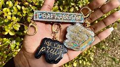 DIY Luxe Sassy Quote Keychain💅🏾| Crafting w/ CS 💜| EASY Glitter Resin Art Start To Finish!
