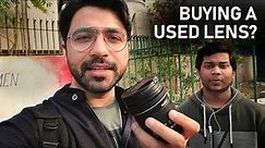 Buying a USED CAMERA LENS