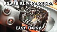 How To Fix a Car Stereo That Has Power But No Sound Is Coming From The Speakers