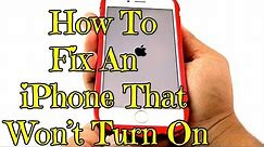 How To Fix An iPhone That Won't Turn On #iPhoneHack