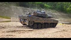 RC Tank Heng long 1/16 scale Leopard 2A6 off road after raining