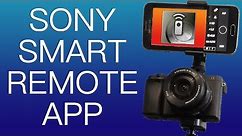 Sony Smart Remote Camera App