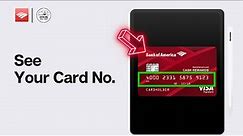 How To See Your Card Number On Bank Of America App (2024)