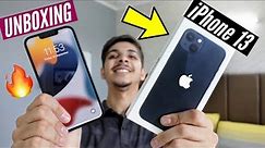 iPhone 13 🍎 Unboxing + First Impressions हिन्दी Black Colour