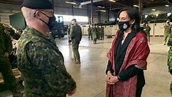 Newly appointed federal defence minister visits troops at CFB Edmonton