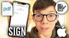 How To Sign PDF Document On iPhone - Full Guide