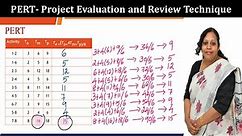 PERT | Calculate the project variance | Program Evaluation and Review Techniques
