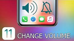 How to Change Volume on iPhone and iPad with iOS 11