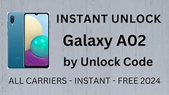How To Unlock Samsung Galaxy A02 by Unlock Code Generator