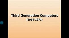 Third Generation of Computers in English