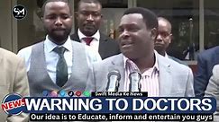 "We are giving you a chance before it's too late!" Council of Governors threatens striking Doctors!.