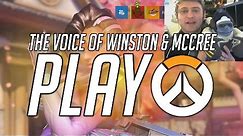 THE VOICES OF WINSTON & MCCREE PLAY OVERWATCH!!