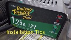 Battery Tender Installation Tips