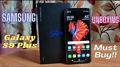 Samsung Galaxy S9 Plus (Midnight Black Colour, 6GB RAM & 64GB Storage) Unboxing.